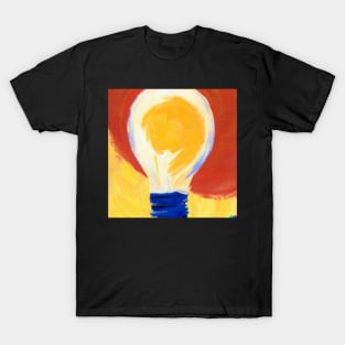 Watercolour Painting of Lightbulbs T-Shirt